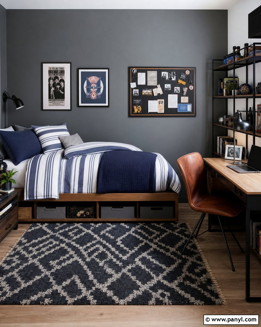 Grey Feature Wall Teen Bedroom - 30 Grey Feature Wall Ideas