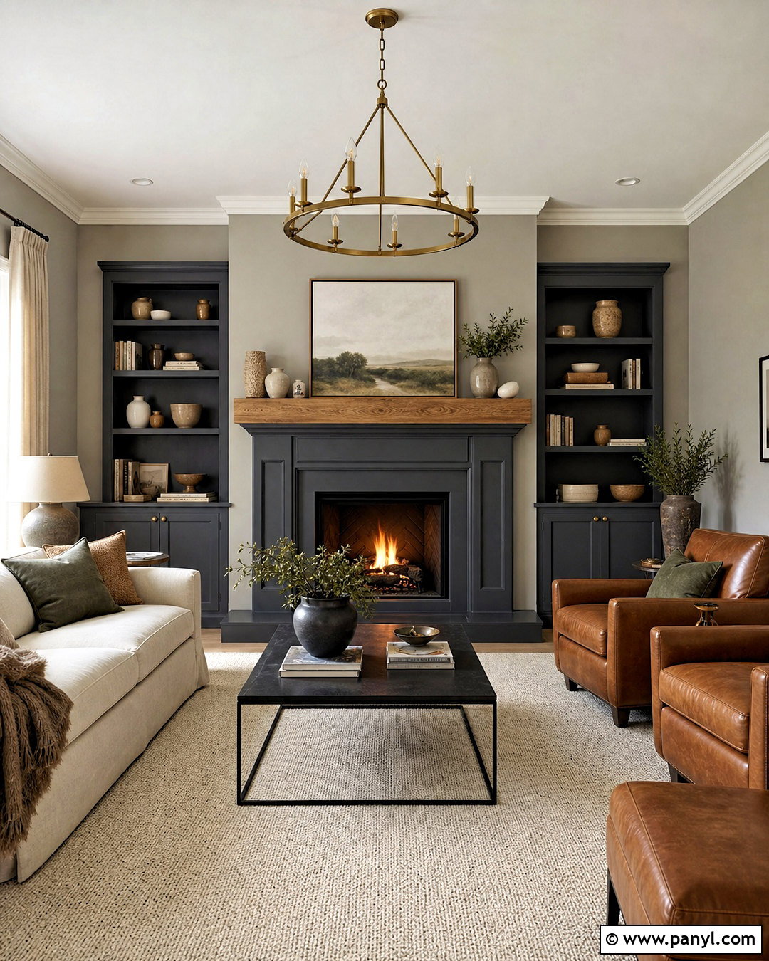 Grey Fireplace Living Room - 20 grey interior paint ideas