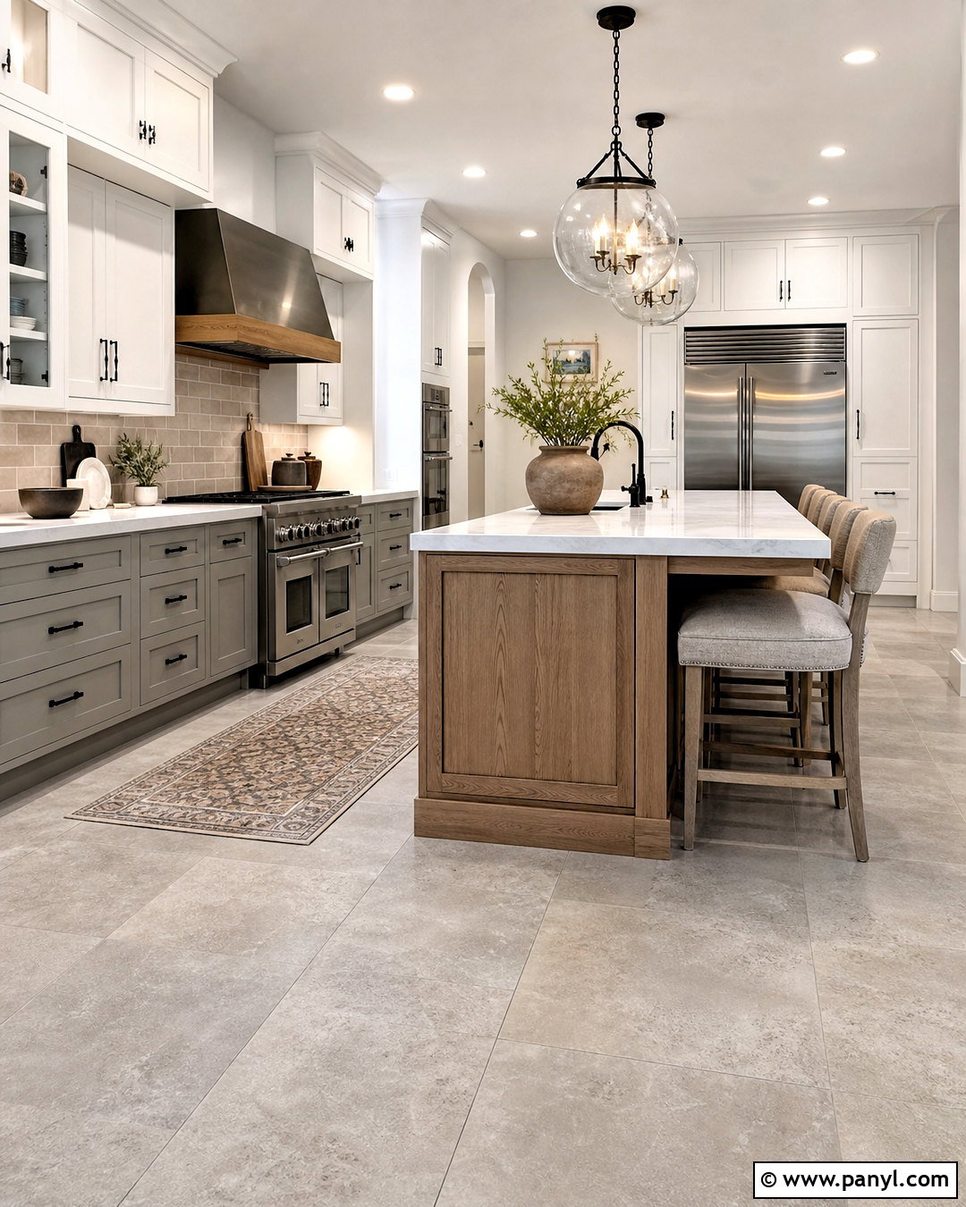 Grey Floor Kitchen - 20 grey kitchen inspiration ideas