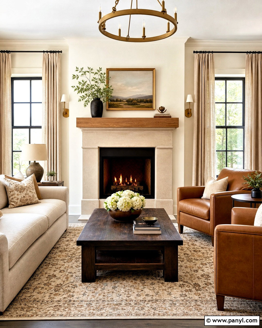 Grey Floor Living Room With A Fireplace - 20 grey floor living room ideas