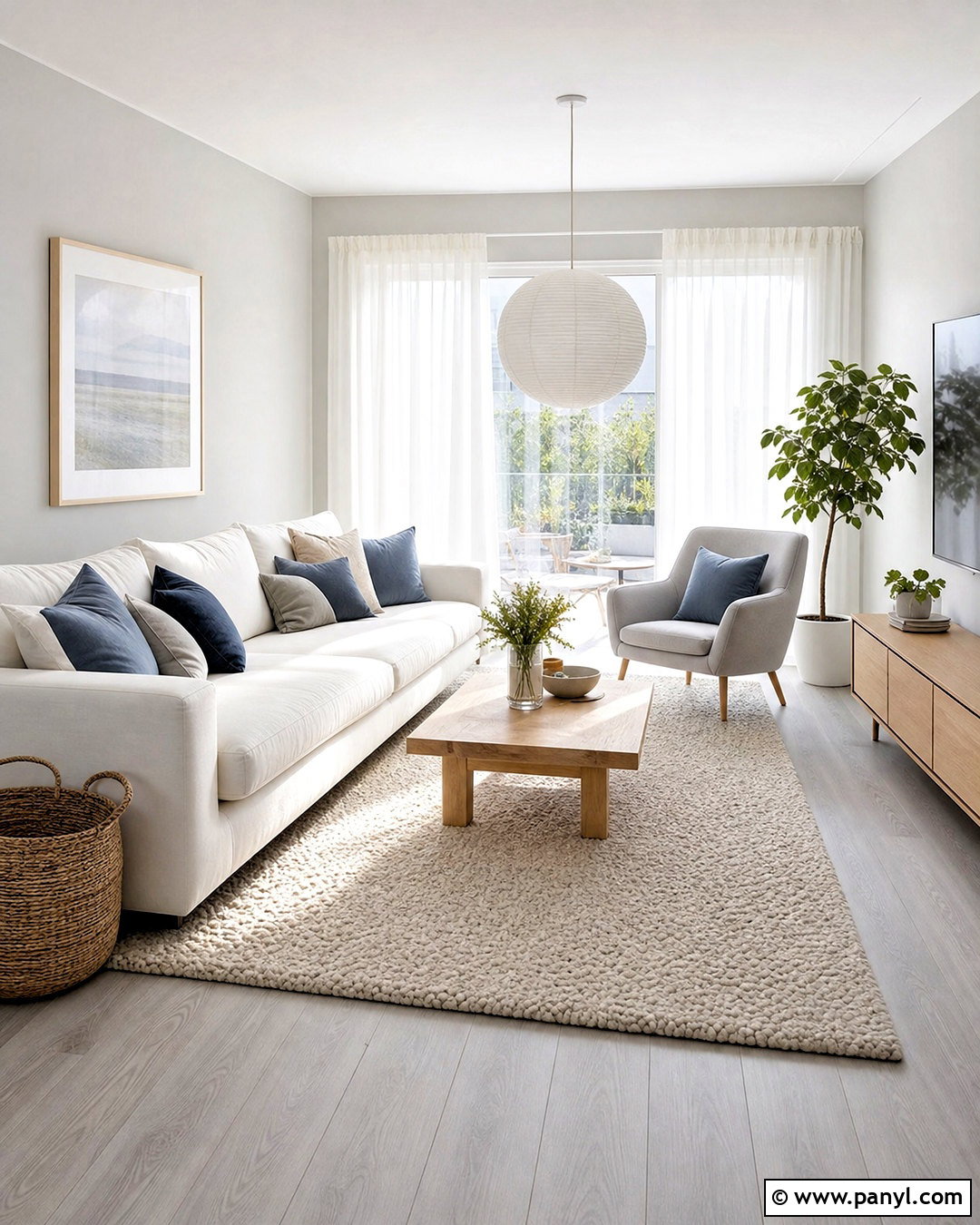 Grey Floor Scandinavian Living Room - 20 grey floor living room ideas
