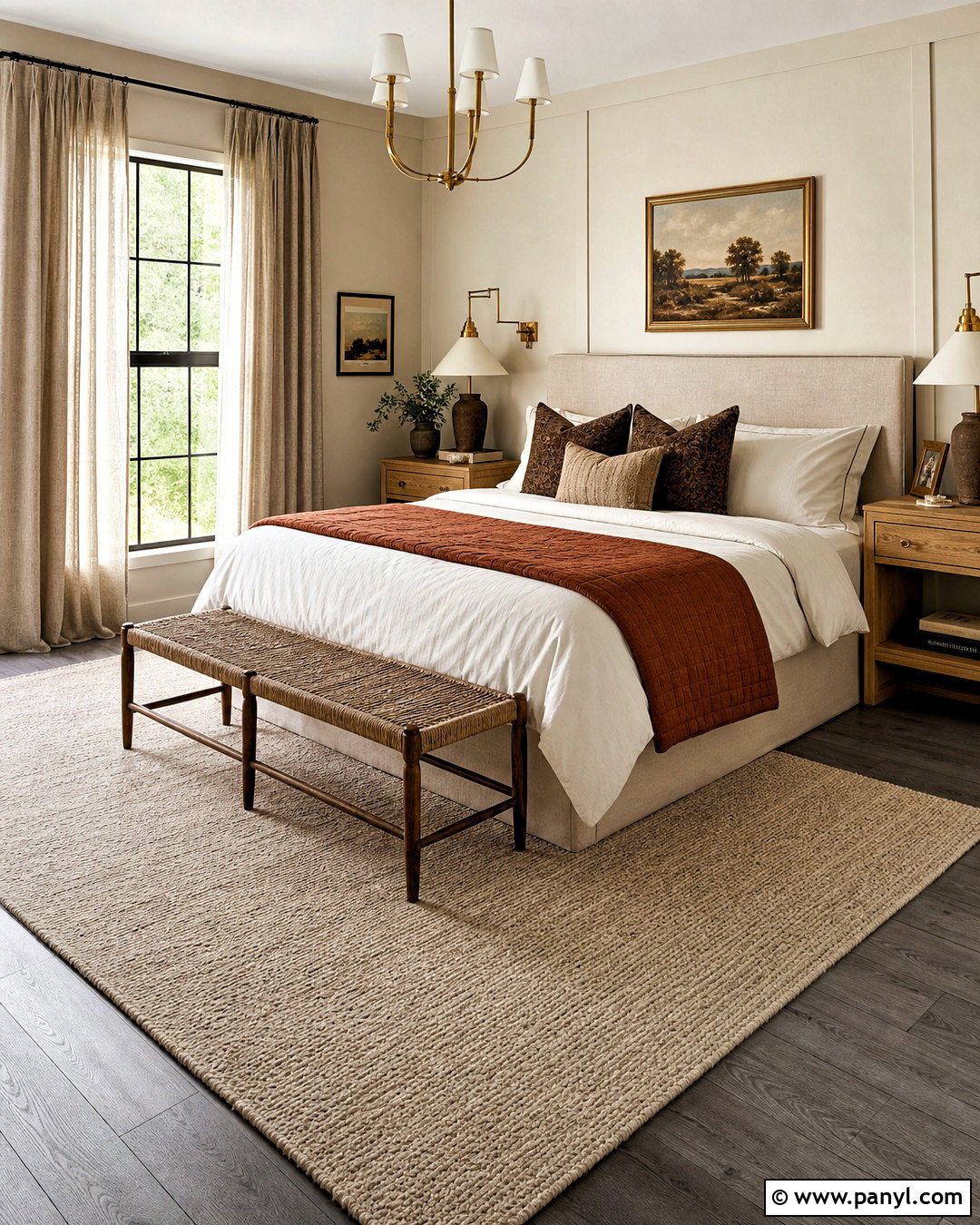 Grey Floors With A Cozy Bedroom - 20 how to warm up grey floors
