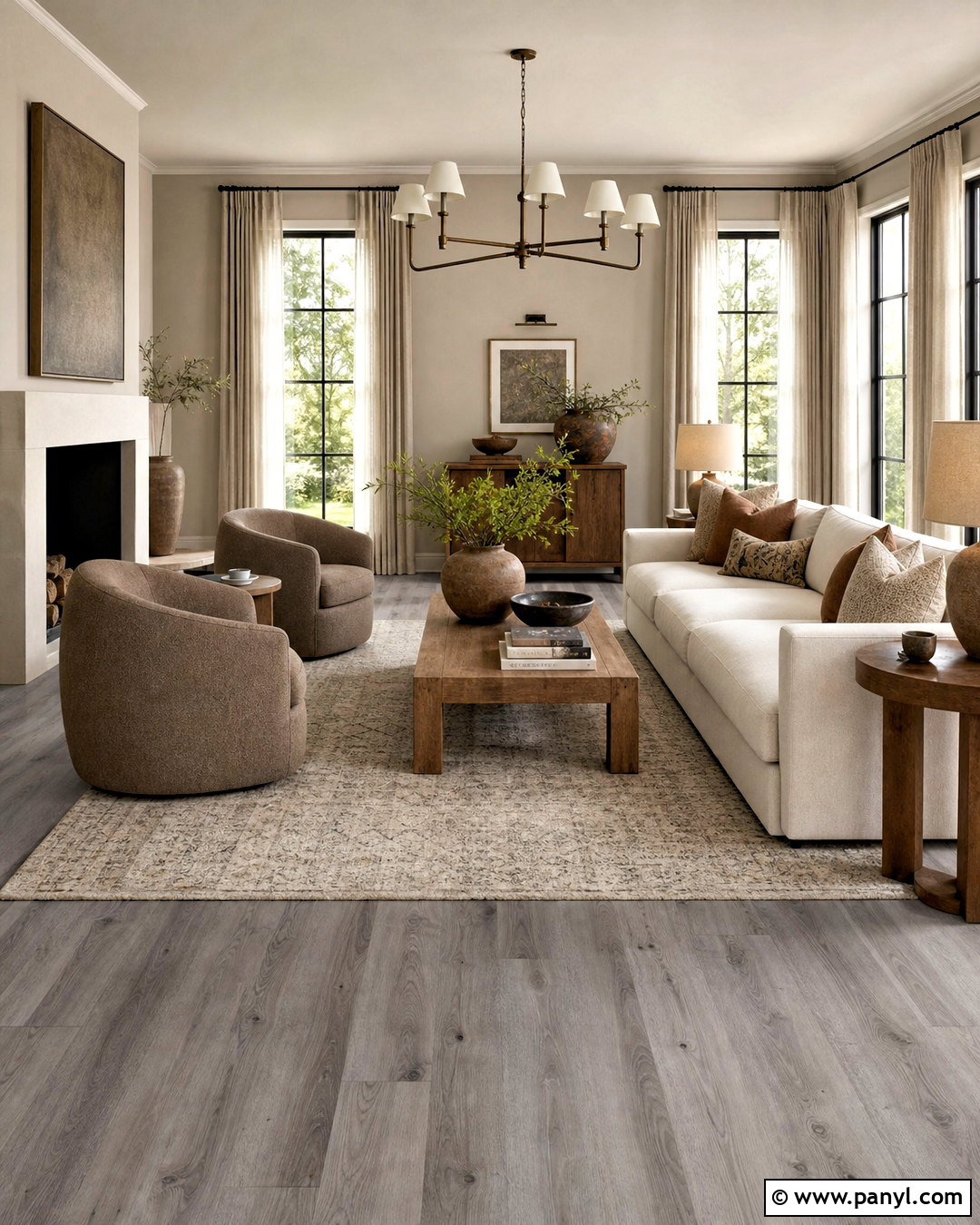 Grey Floors With Greige And Taupe Decor - 20 how to warm up grey floors