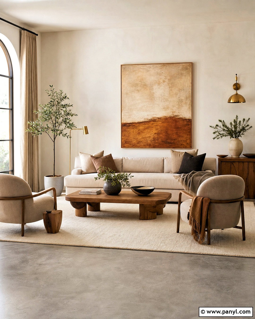 Grey Floors With Warm Minimalist Decor - 20 how to warm up grey floors