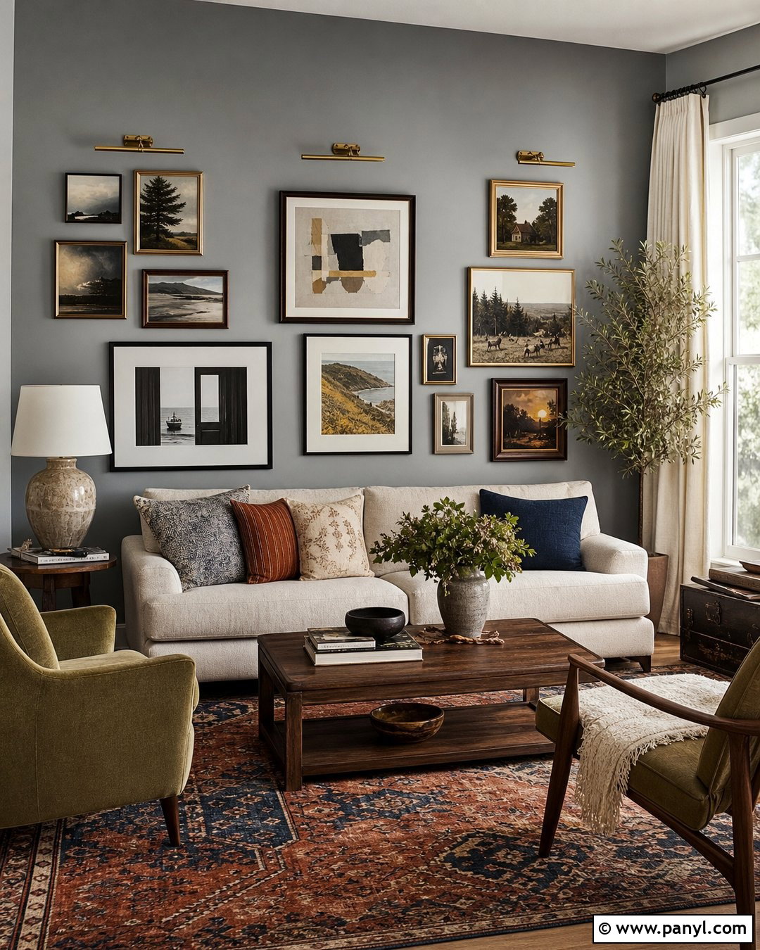 Grey Gallery Wall Living Room - 25 Grey Room Wall Ideas