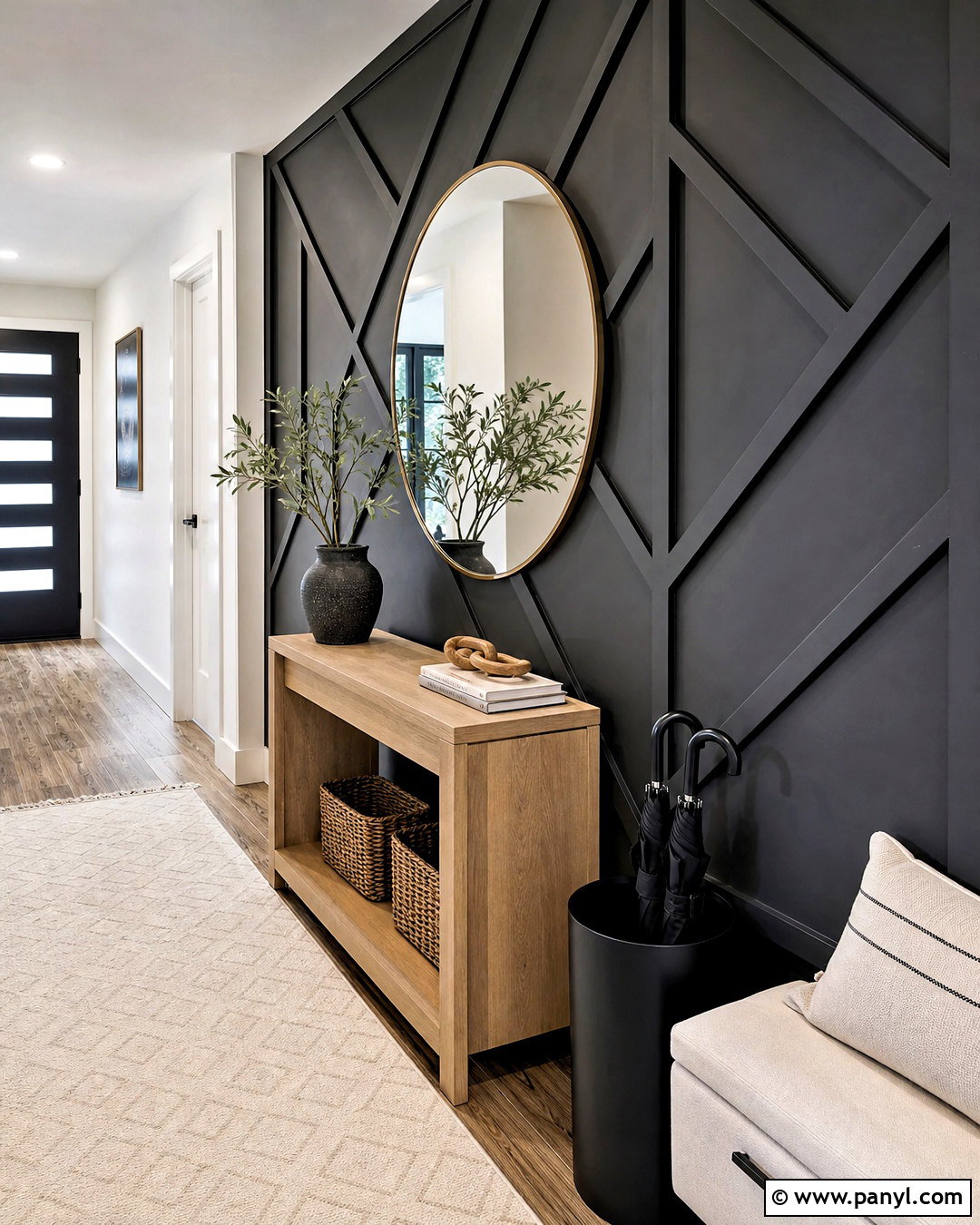 Grey Geometric 3D Wall Panels - 20 grey textured wall ideas