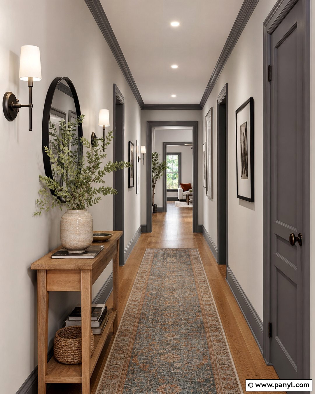 Grey Hallway Walls - 30 Grey Wall Paint Ideas