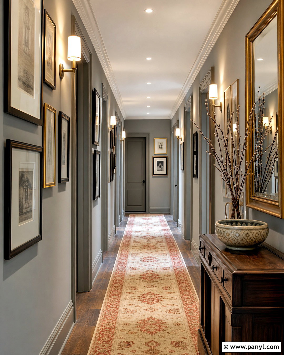 Grey Hallway - 20 grey home interiors