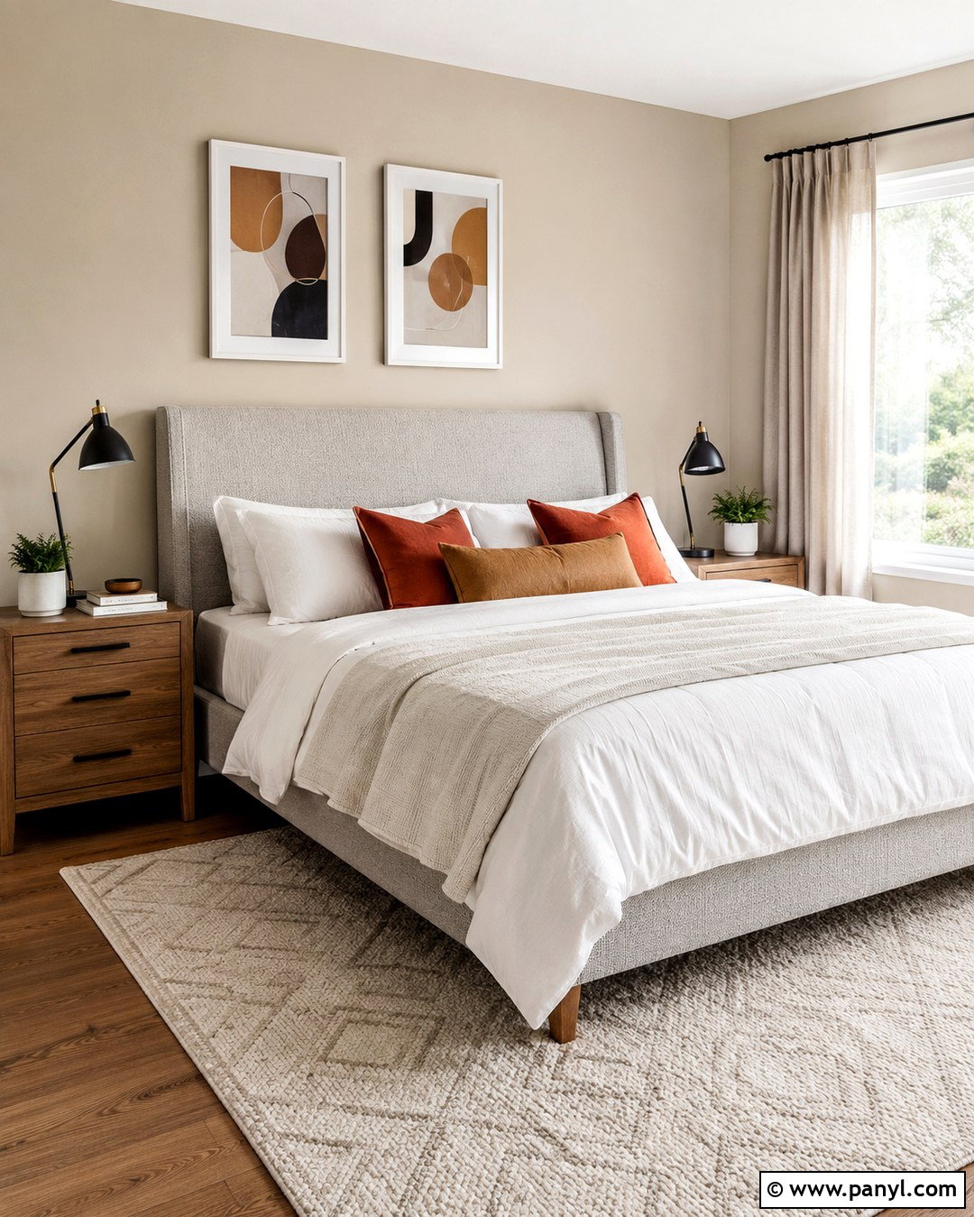 Grey Headboard With Beige Walls - 20 Grey Headboard Wall Color Ideas