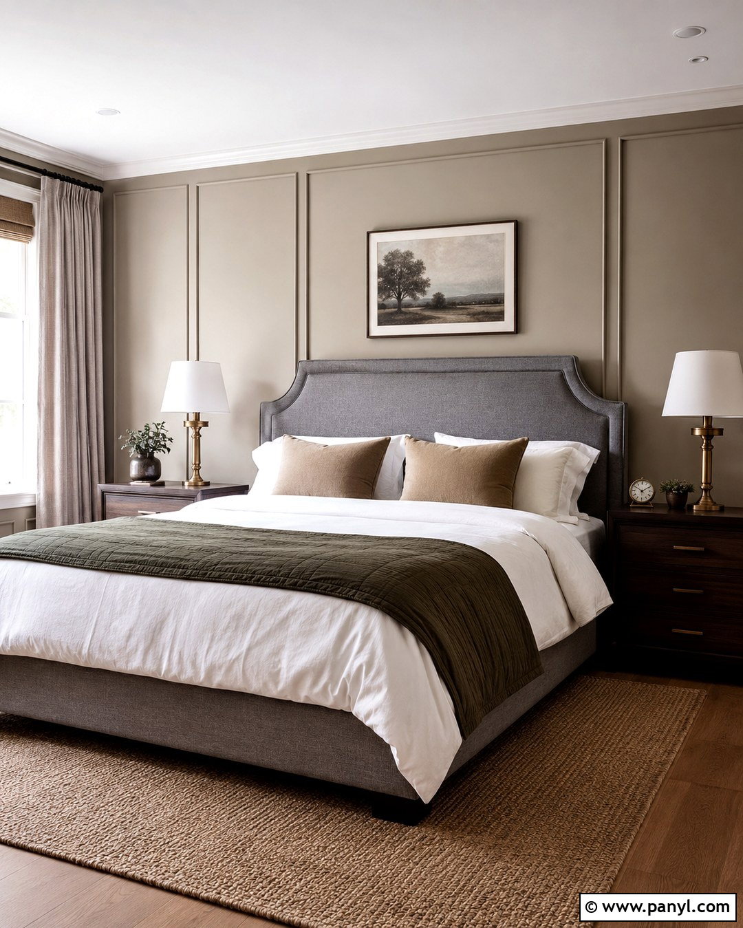 Grey Headboard With Greige Walls - 20 Grey Headboard Wall Color Ideas