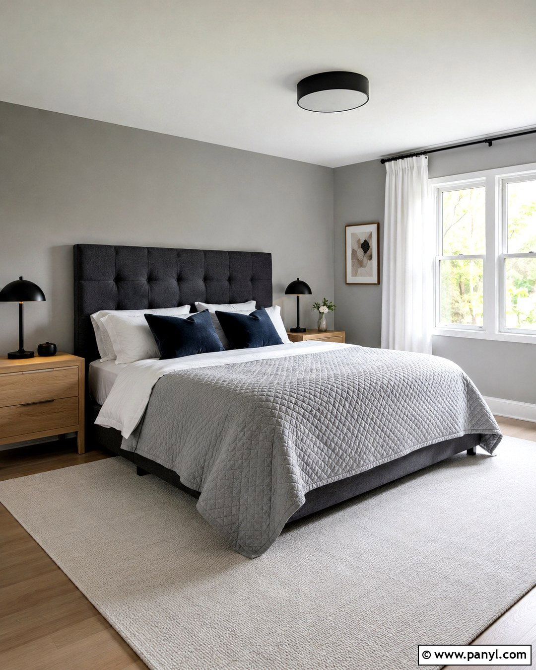 Grey Headboard With Pale Grey Walls - 20 Grey Headboard Wall Color Ideas