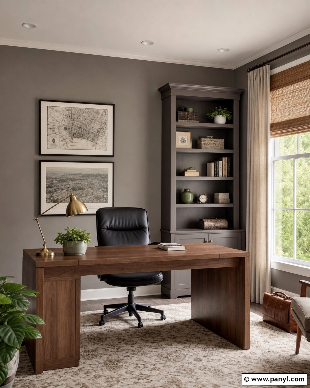 Grey Home Office Walls - 30 Grey Wall Paint Ideas