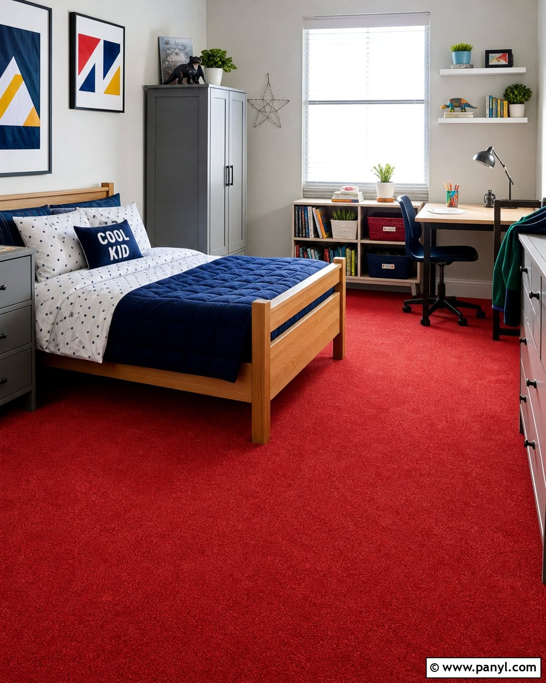 Grey Kids Room With Red Carpet - 20 Red Carpet Grey Walls