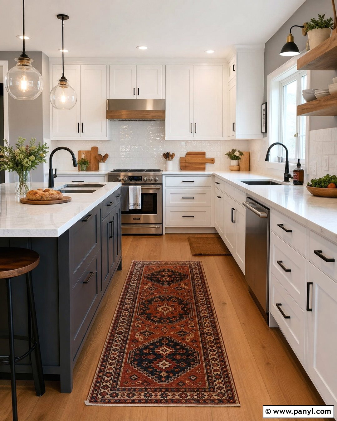 Grey Kitchen Walls With White Cabinets - 50 grey wall ideas