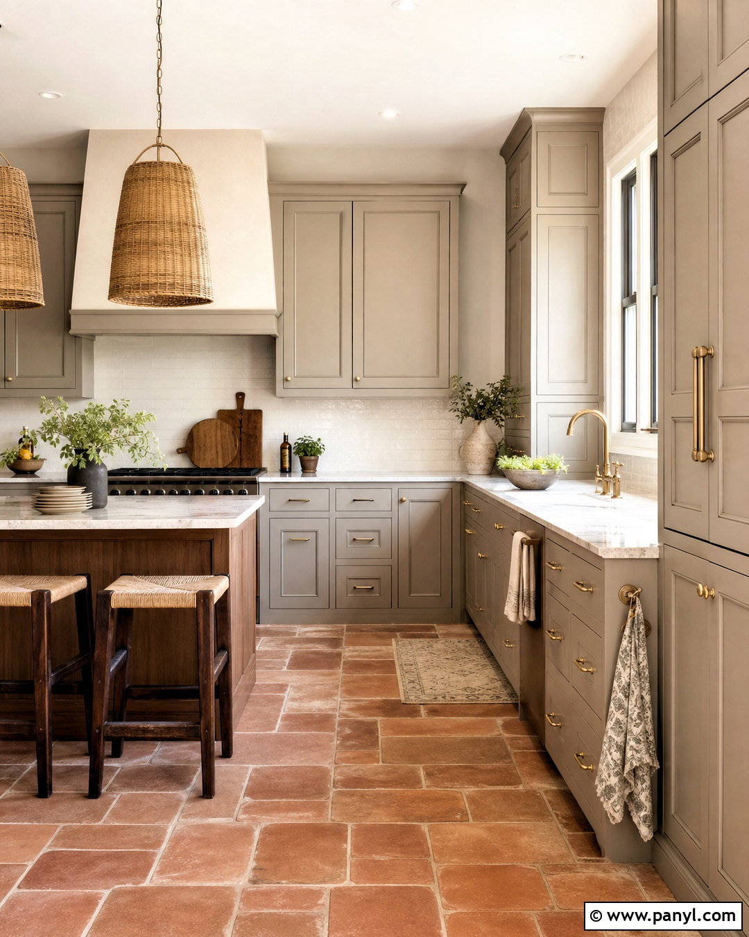 Grey Kitchen With Terracotta Tile - 20 grey kitchen inspiration ideas