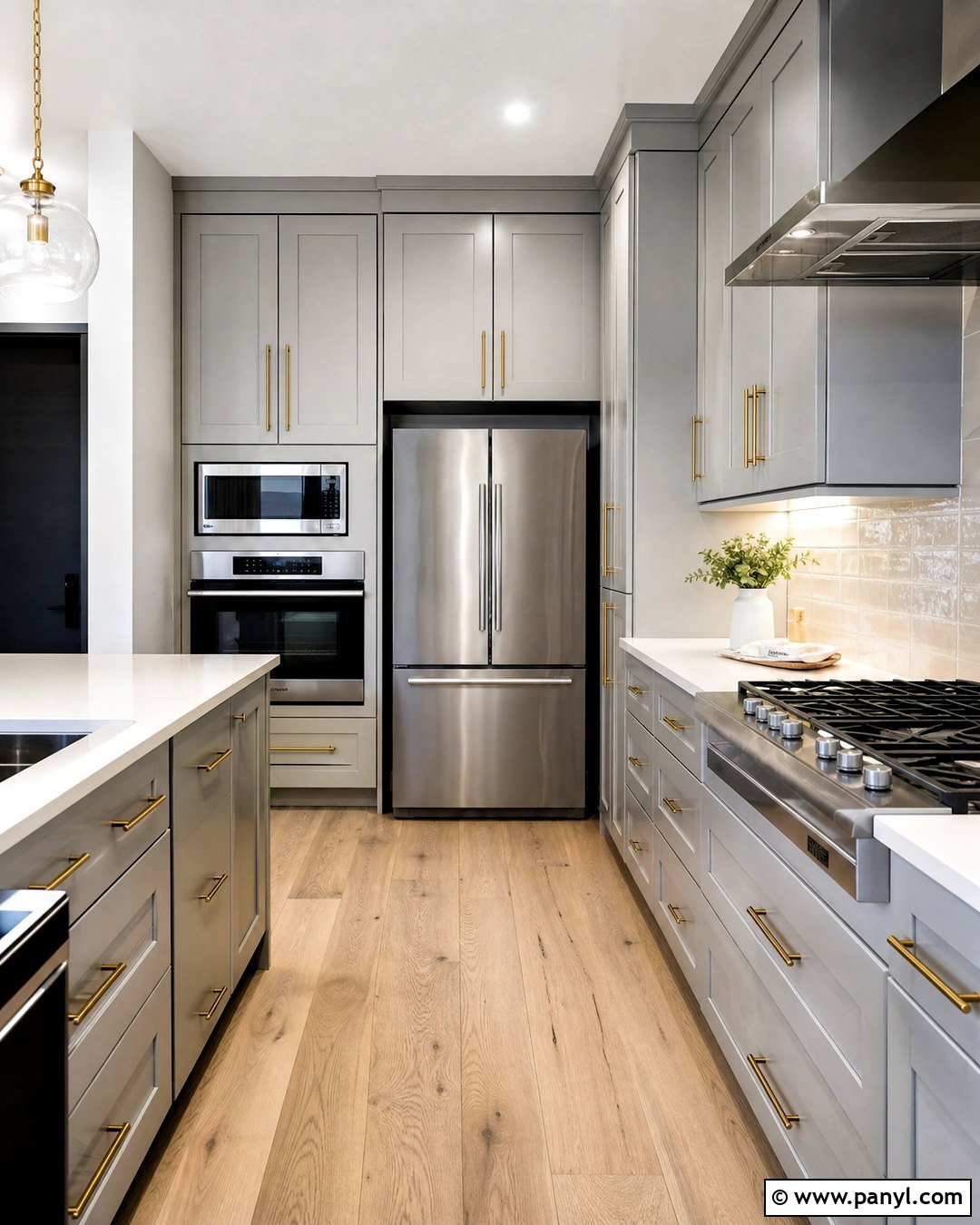 Grey Kitchen With Vertical Storage - 20 small grey kitchen ideas