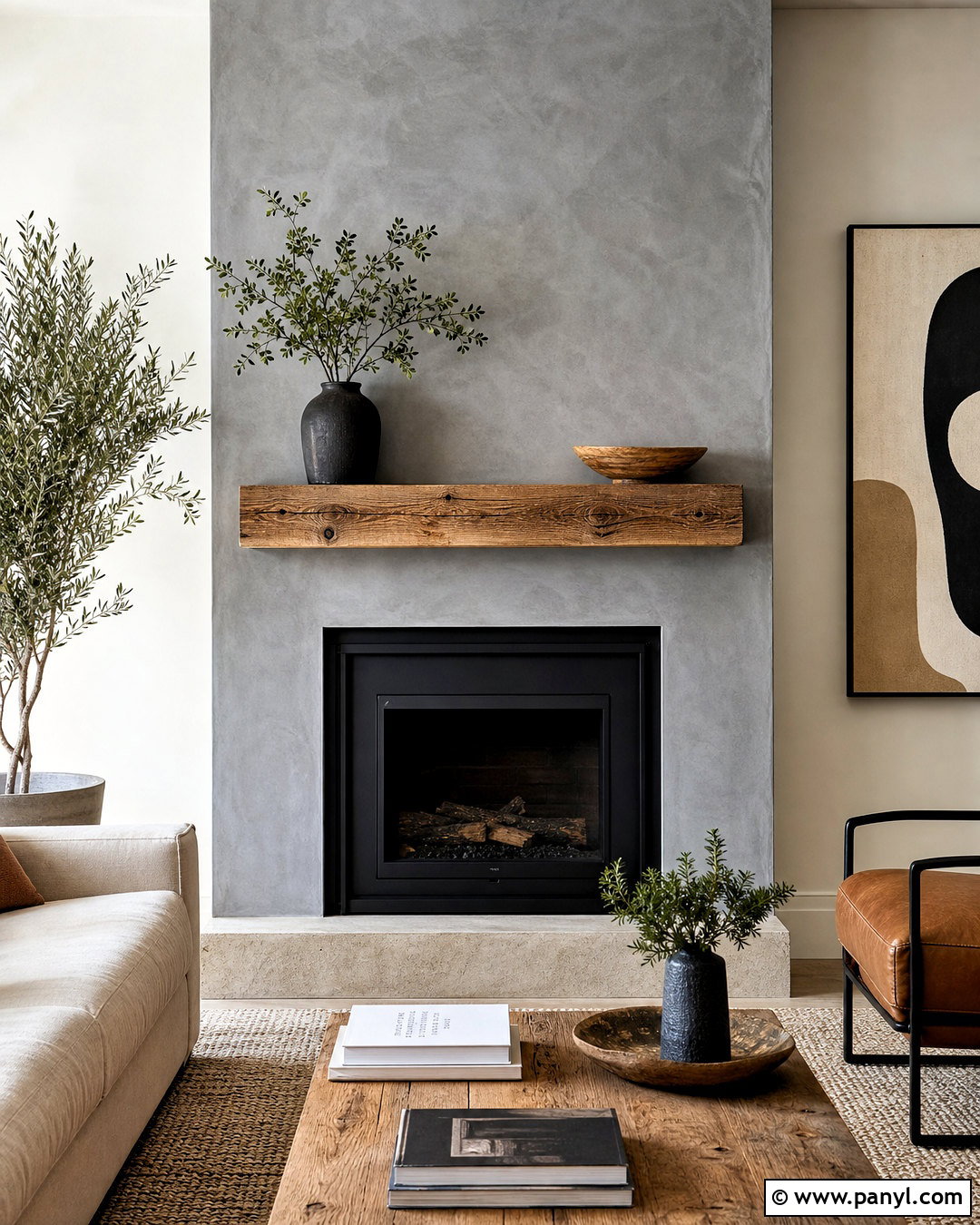 Grey Lime Wash Fireplace Wall - 20 grey lime wash ideas