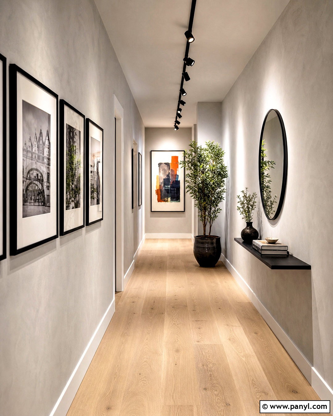 Grey Lime Wash Hallway - 20 grey lime wash ideas