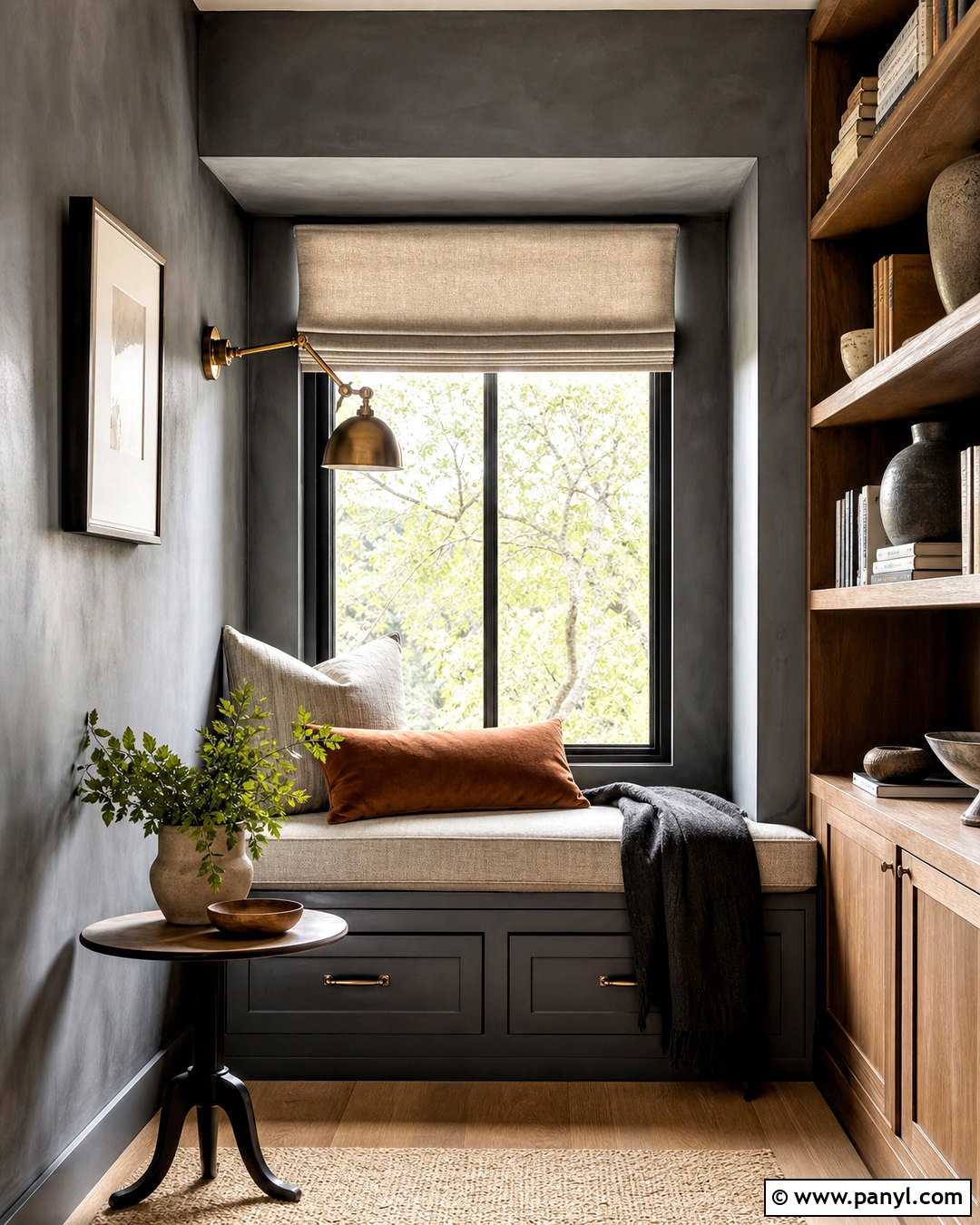 Grey Lime Wash Reading Nook - 20 grey lime wash ideas