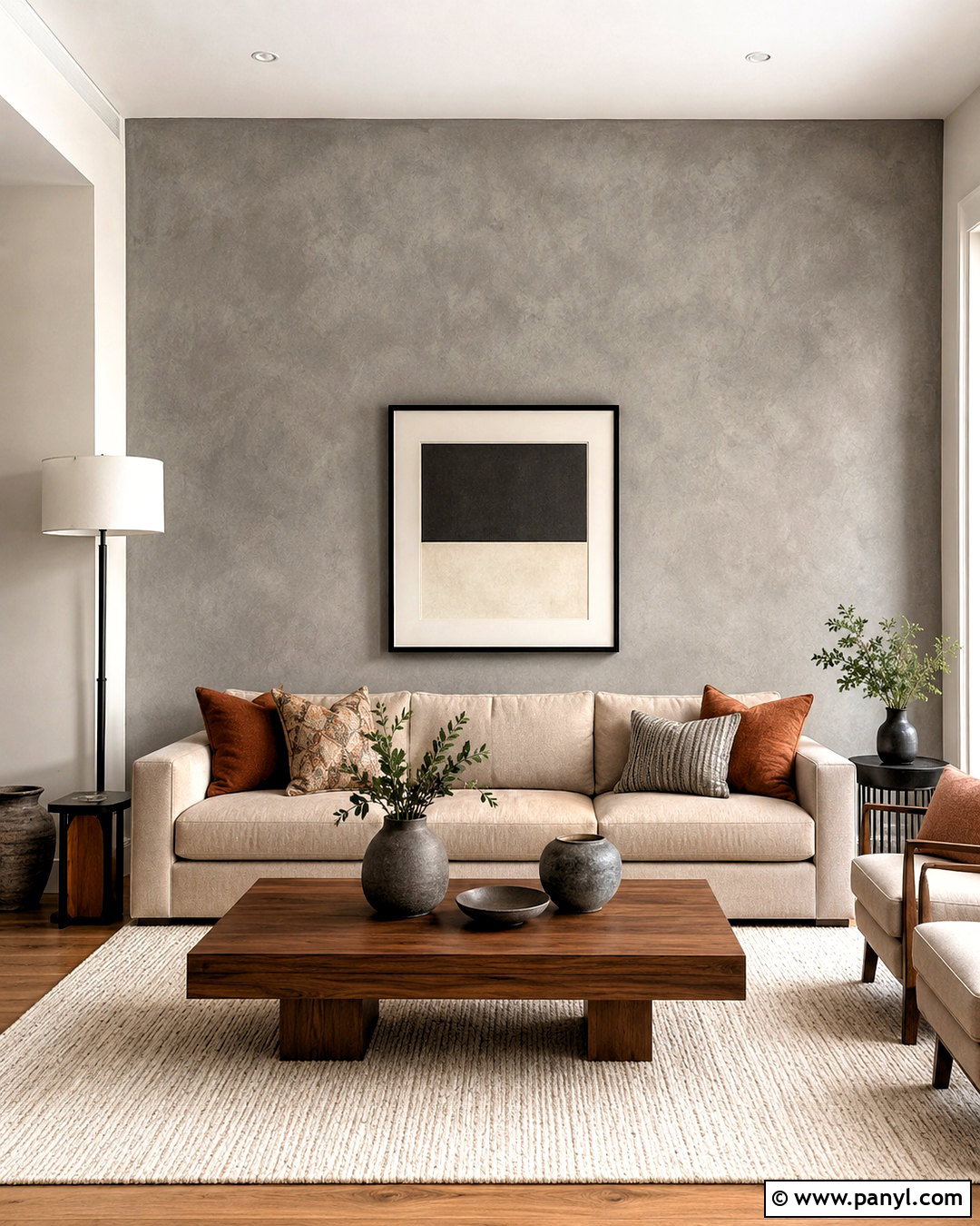 Grey Limewash Accent Wall - 40 Grey Limewash Walls