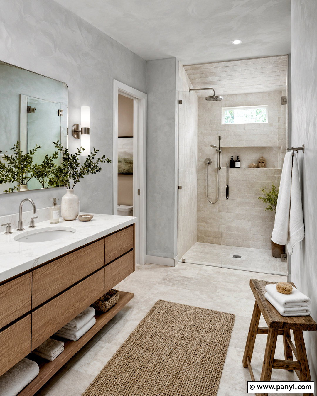 Grey Limewash Bathroom Walls - 40 Grey Limewash Walls