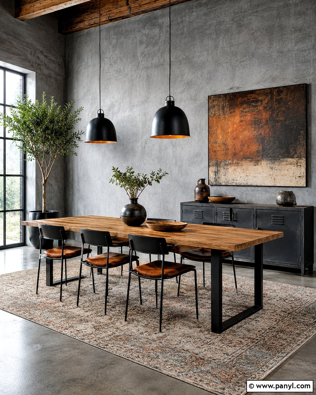 Grey Limewash Industrial Dining Room - 40 Grey Limewash Walls