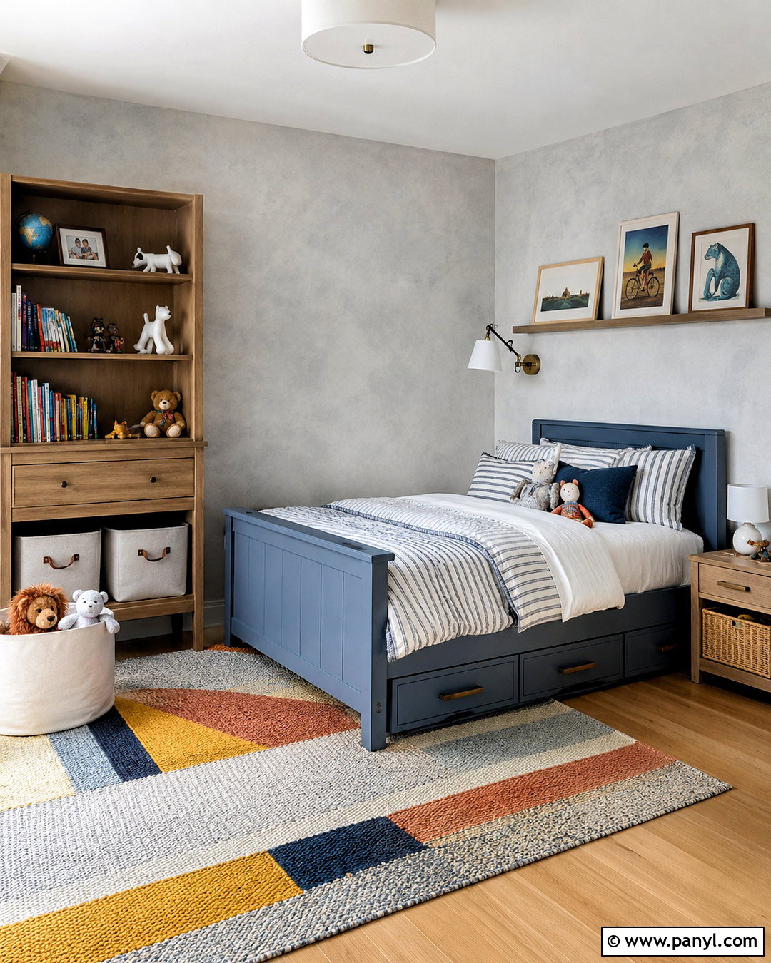 Grey Limewash Kids Bedroom - 40 Grey Limewash Walls