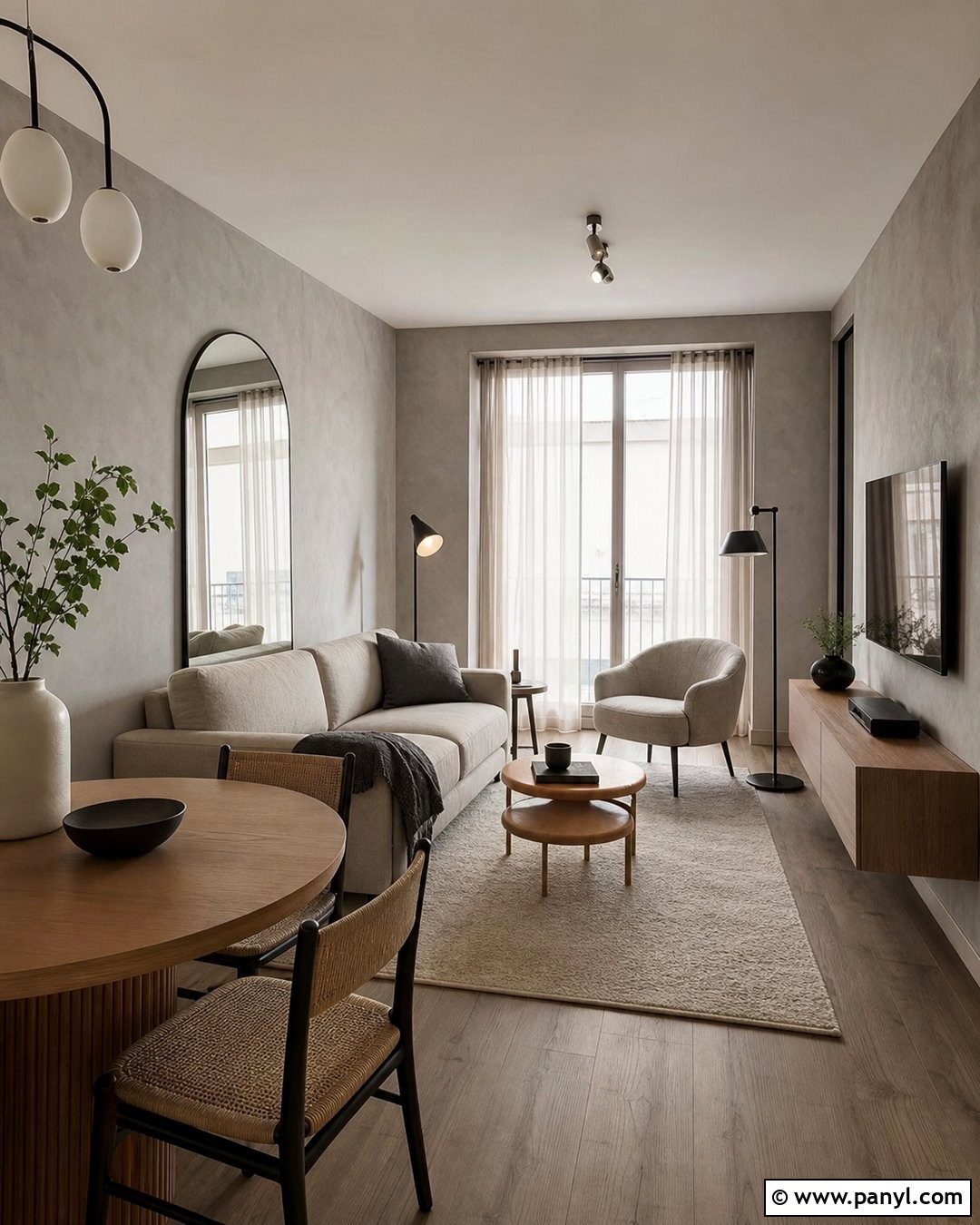 Grey Limewash Small Apartment - 25 Limewash Grey Wall Ideas