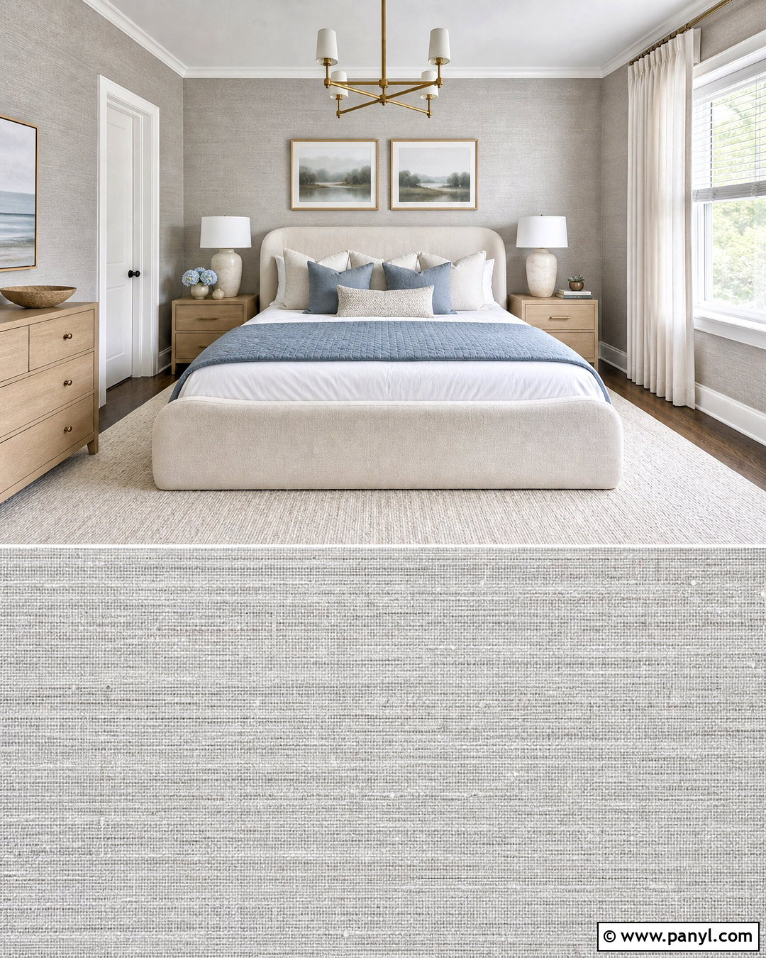 Grey Linen Texture Wallpaper - 20 grey textured wall ideas