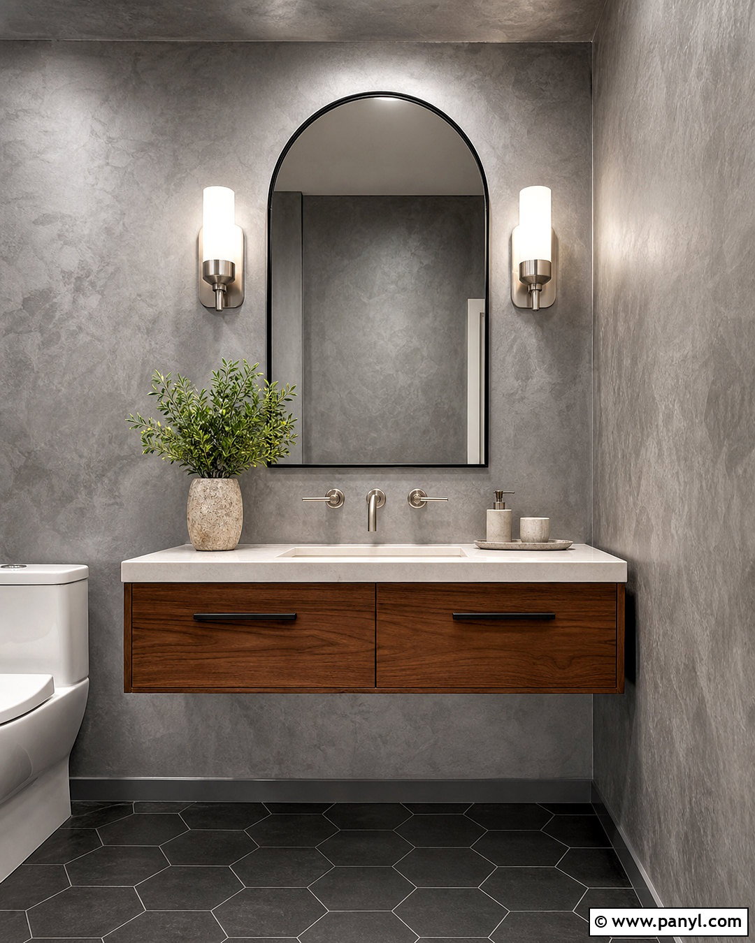 Grey Metallic Textured Wall - 20 grey textured wall ideas