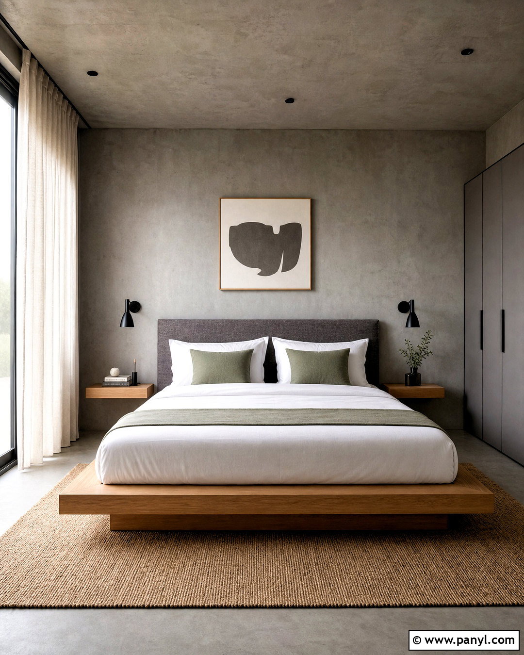 Grey Minimalist Bedroom - 20 grey home interiors