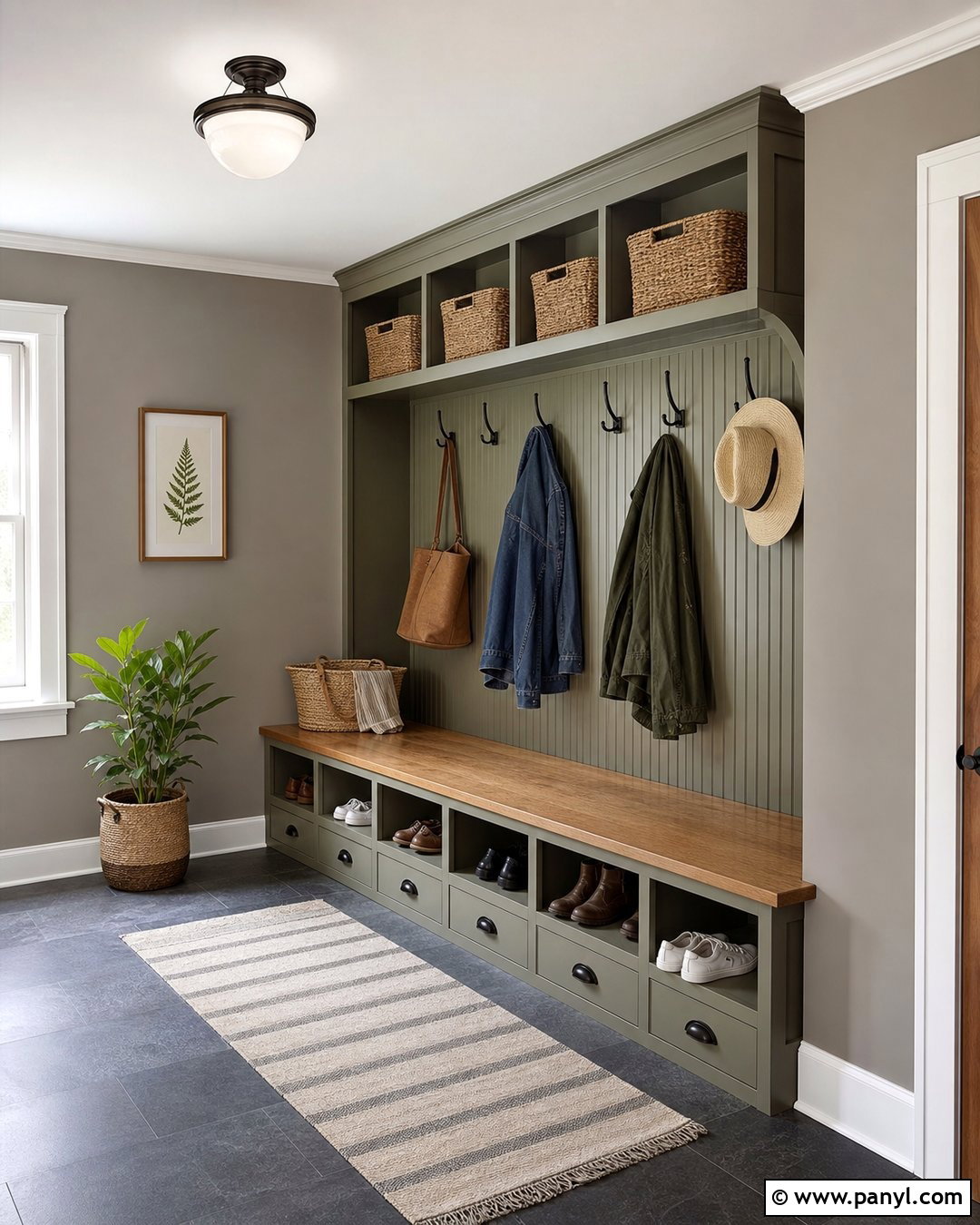 Grey Mudroom Walls - 30 Grey Wall Paint Ideas