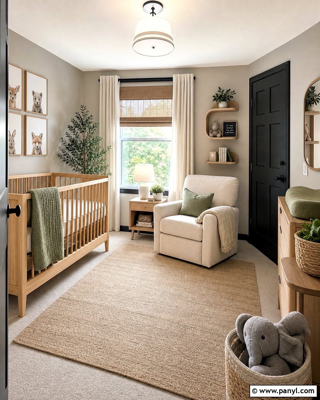 Grey Nursery With Black Trim - 20 grey walls with black trim ideas