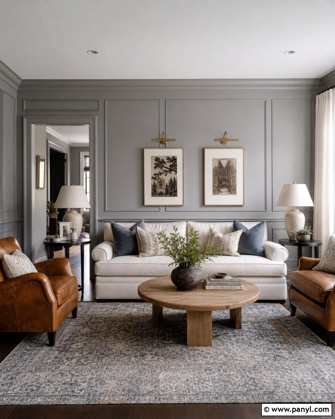 Grey Paneling Living Room - 25 Grey Room Wall Ideas