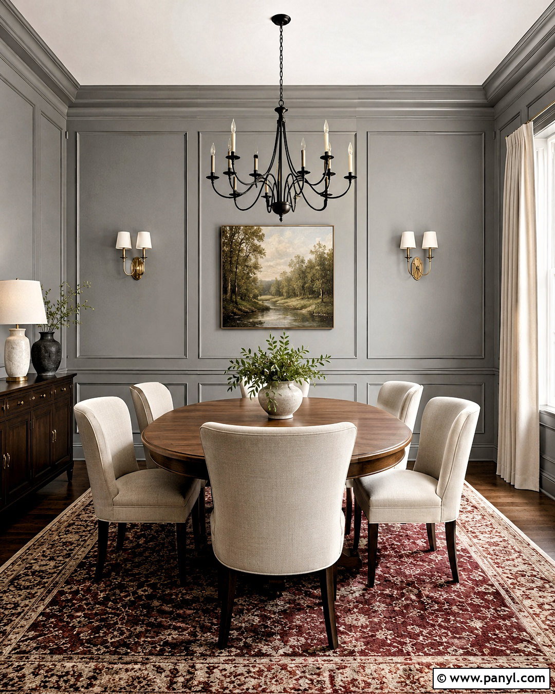 Grey Panelled Walls - 40 Grey Wall Color Ideas