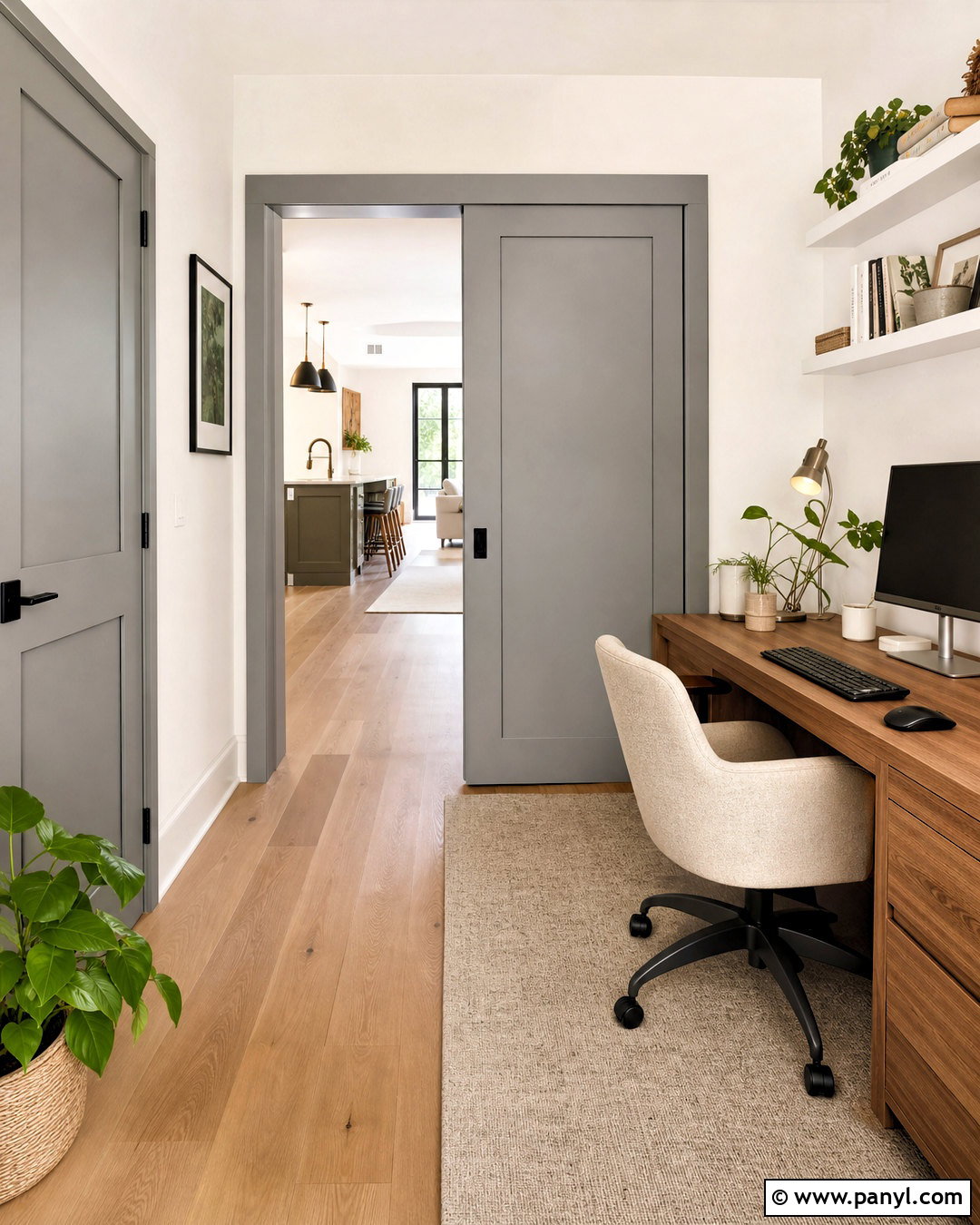 Grey Pocket Doors With White Walls - 20 white walls grey doors