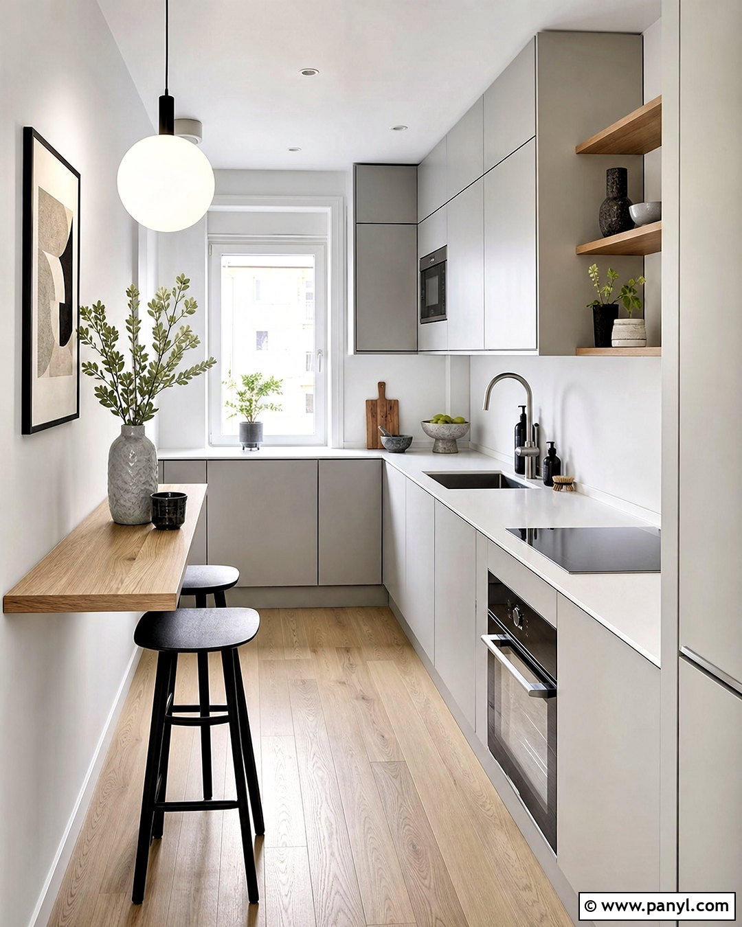 Grey Scandinavian Kitchen - 20 small grey kitchen ideas