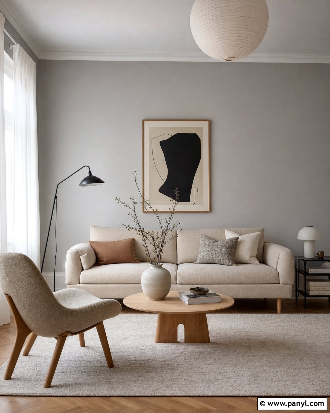 Grey Scandinavian Living Room Walls - 25 Grey Room Wall Ideas