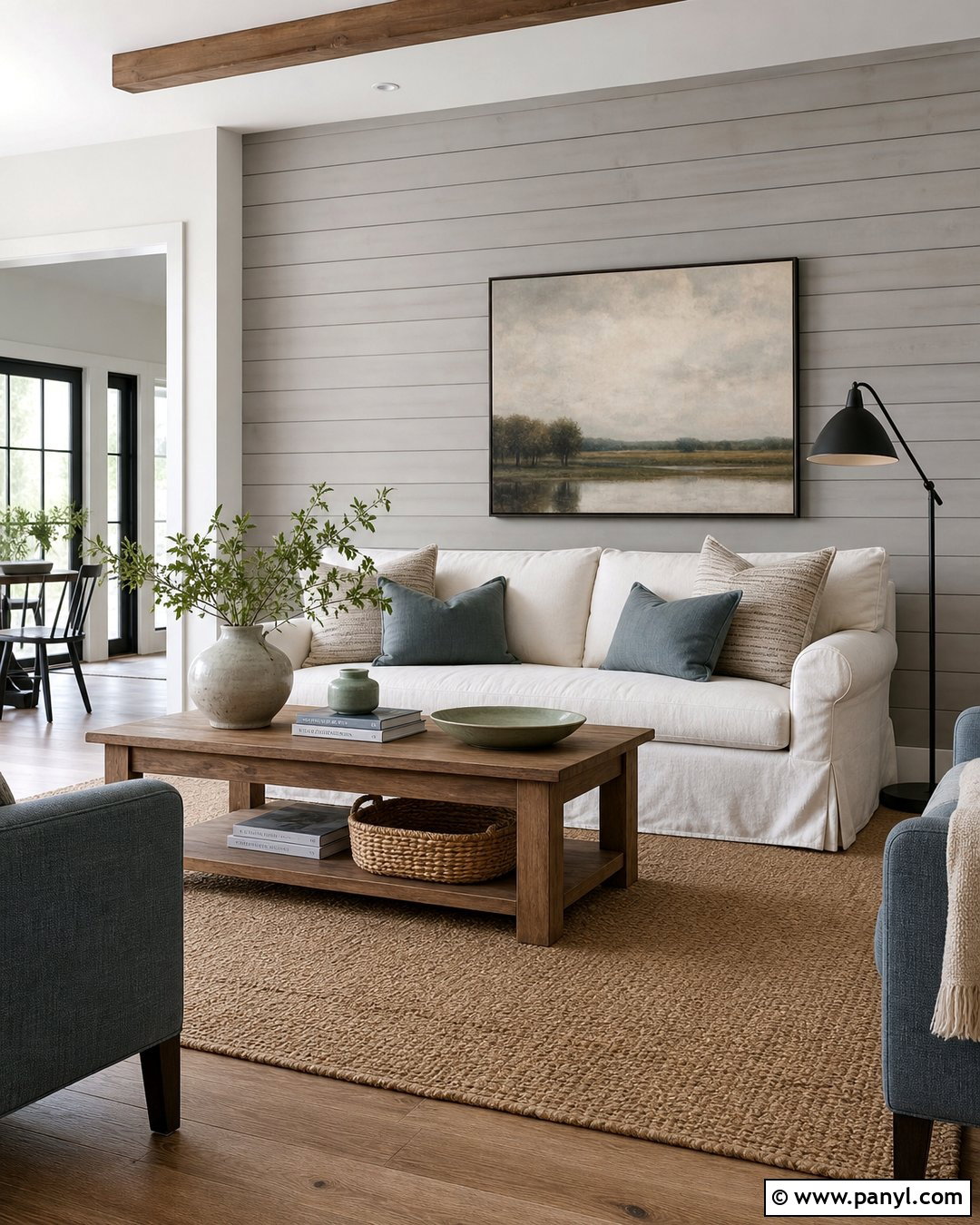 Grey Shiplap Feature Wall - 30 Grey Feature Wall Ideas