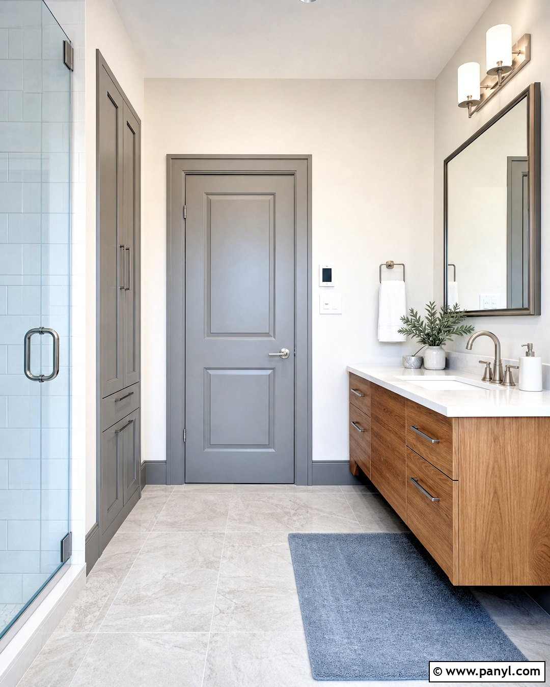 Grey Skirting Boards In A Bathroom - 20 grey skirting boards