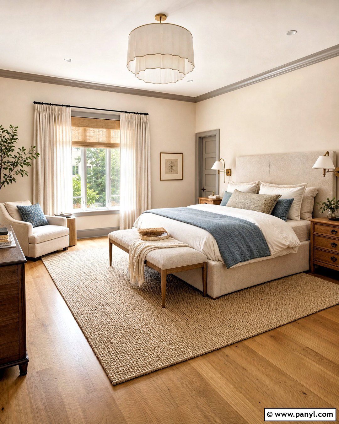 Grey Skirting Boards In A Cozy Bedroom - 20 grey skirting boards