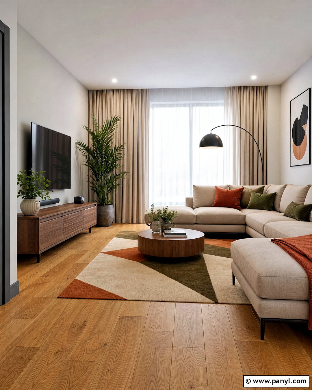 Grey Skirting Boards In A Modern Living Room - 20 grey skirting boards