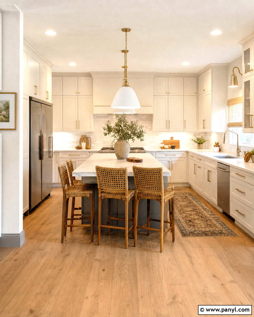 Grey Skirting Boards In A White Kitchen - 20 grey skirting boards