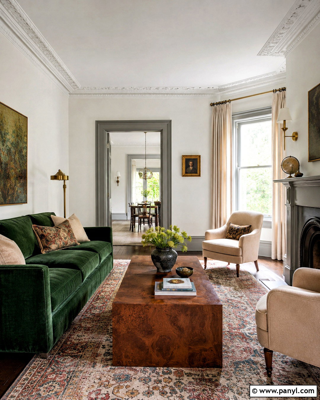 Grey Skirting Period Living Room - 20 White Walls Grey Skirting Ideas