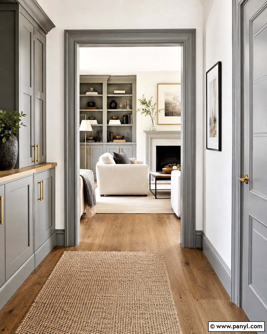 Grey Skirting With Matching Doors - 20 White Walls Grey Skirting Ideas