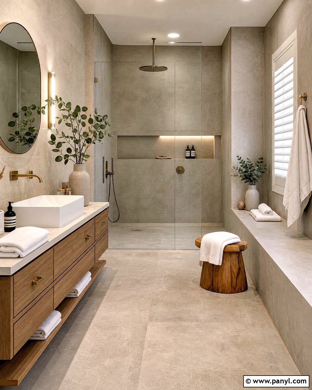 Grey Spa Bathroom - 20 grey home interiors
