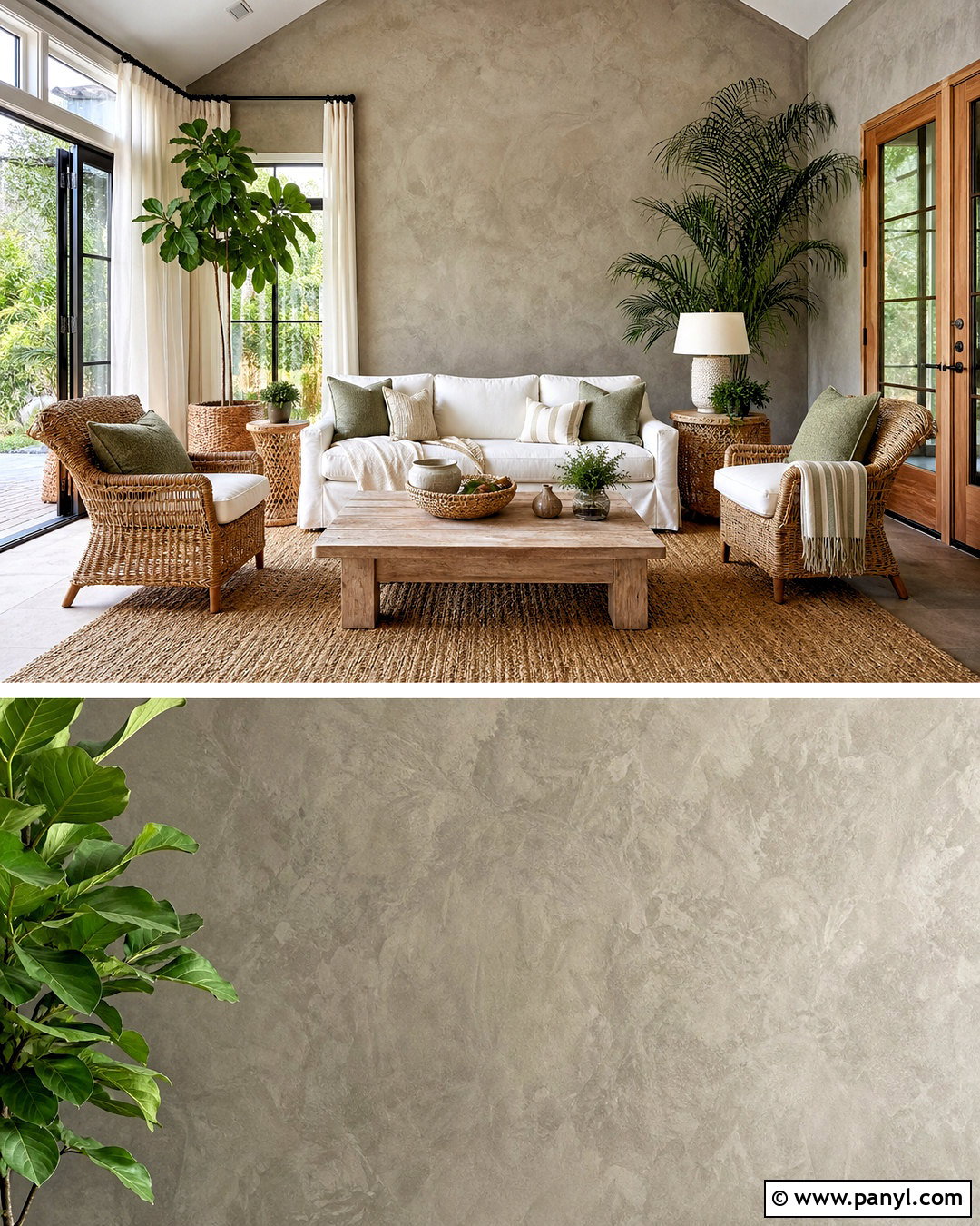 Grey Sponge Painted Wall - 20 grey textured wall ideas