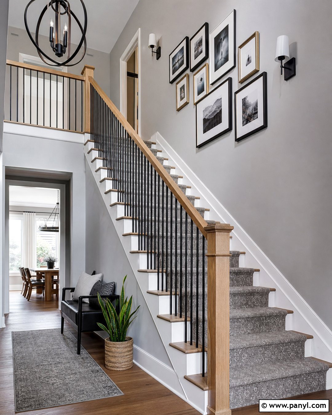 Grey Staircase Walls - 50 grey wall ideas