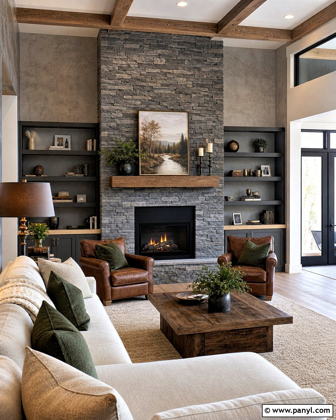 Grey Stone Veneer Wall - 20 grey textured wall ideas