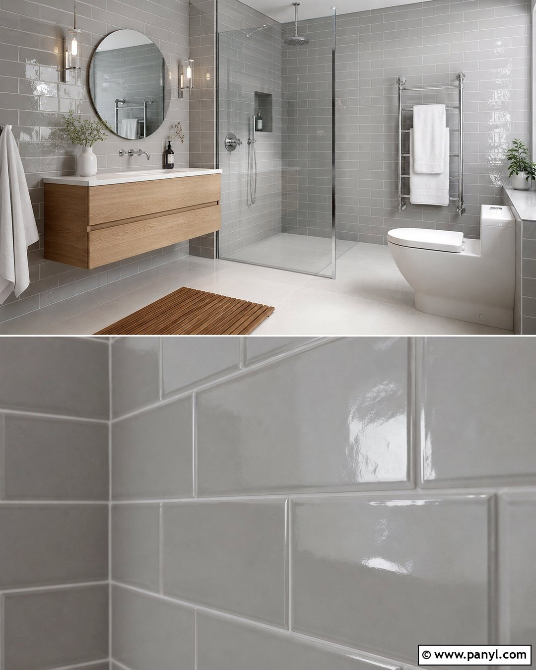 Grey Subway Tile Bathroom Walls - 20 Grey For Bathroom Walls